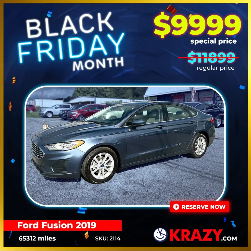 2019 Ford Fusion SE Sedan 4D