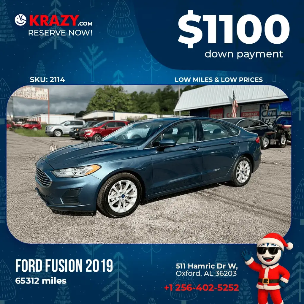 2019 Ford Fusion SE Sedan 4D