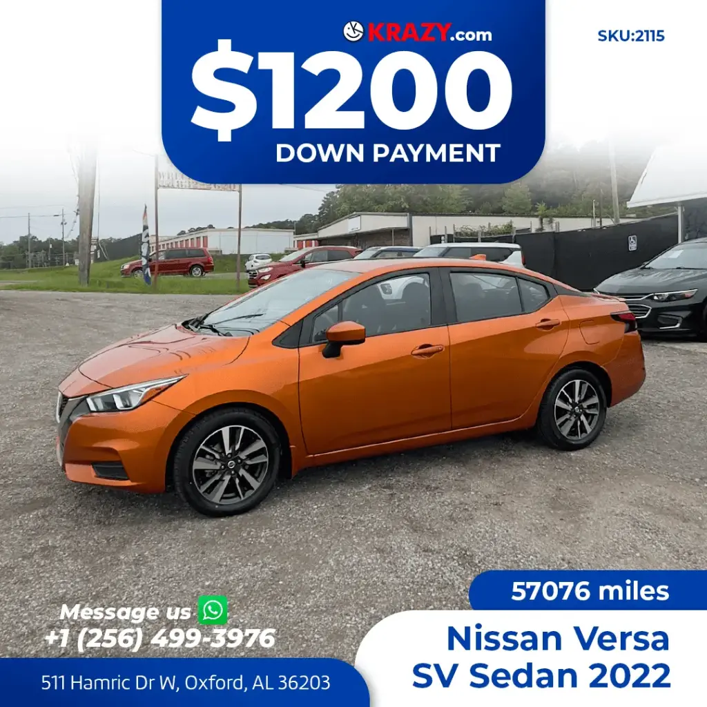 2022 Nissan Versa SV Sedan 4D