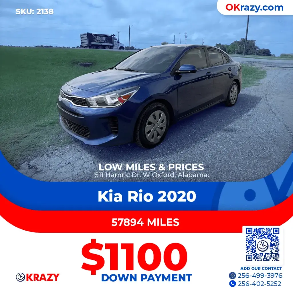 2020 Kia Rio S Sedan 4D
