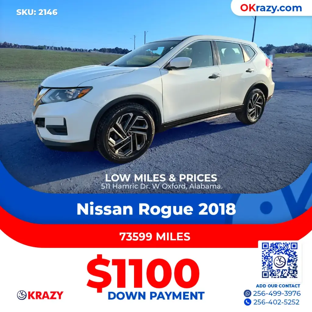 2018 Nissan Rogue S Sport Utility 4D