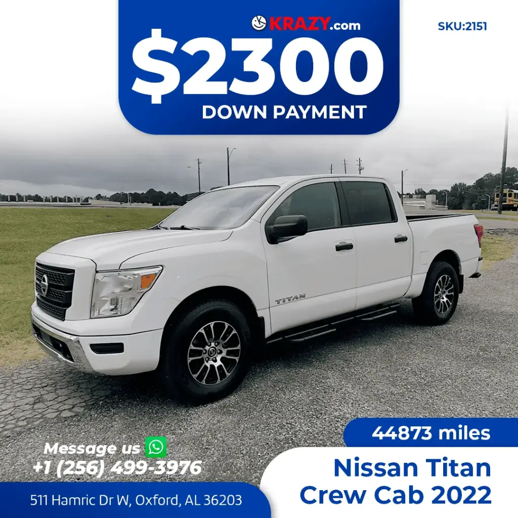 2022 Nissan Titan Crew Cab SV Pickup 4D 5 1/2 ft