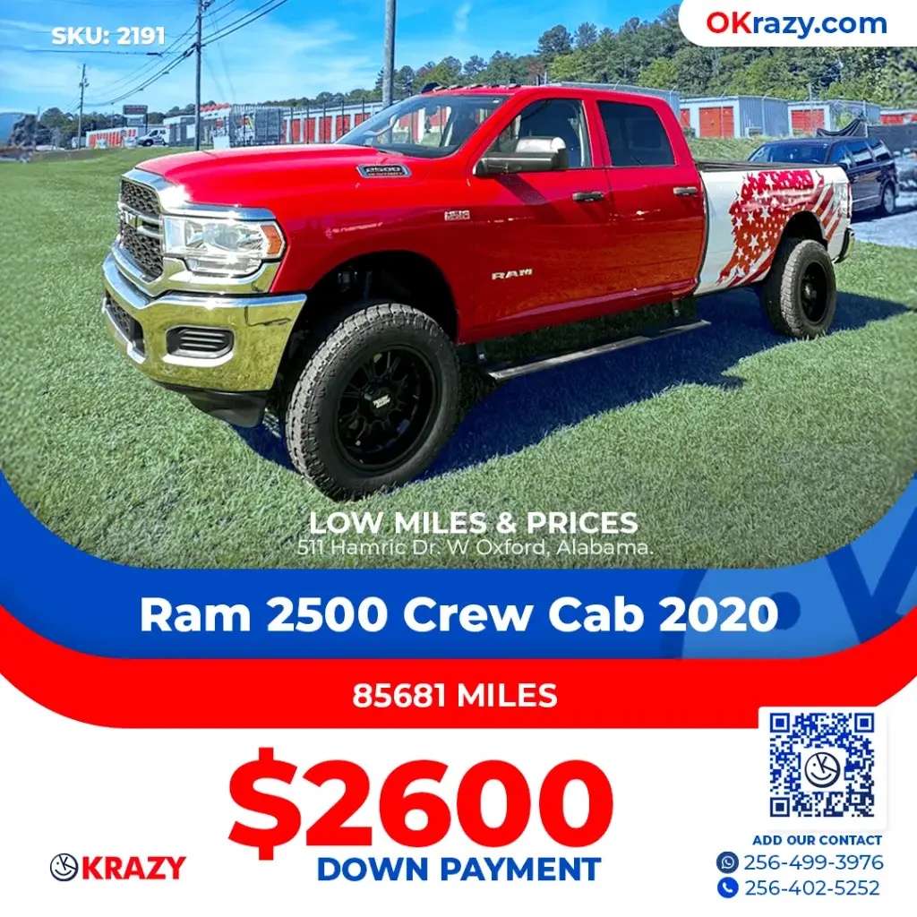 2020 Ram 2500 Crew Cab Tradesman Pickup 4D 8 ft