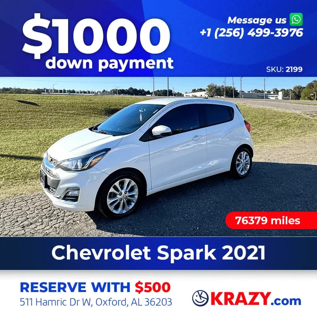 2021 Chevrolet Spark 1LT Hatchback 4D