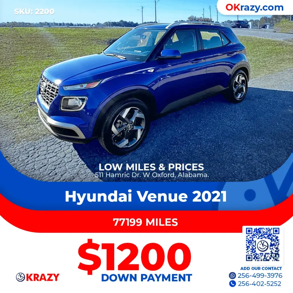 2021 Hyundai Venue SEL Sport Utility 4D