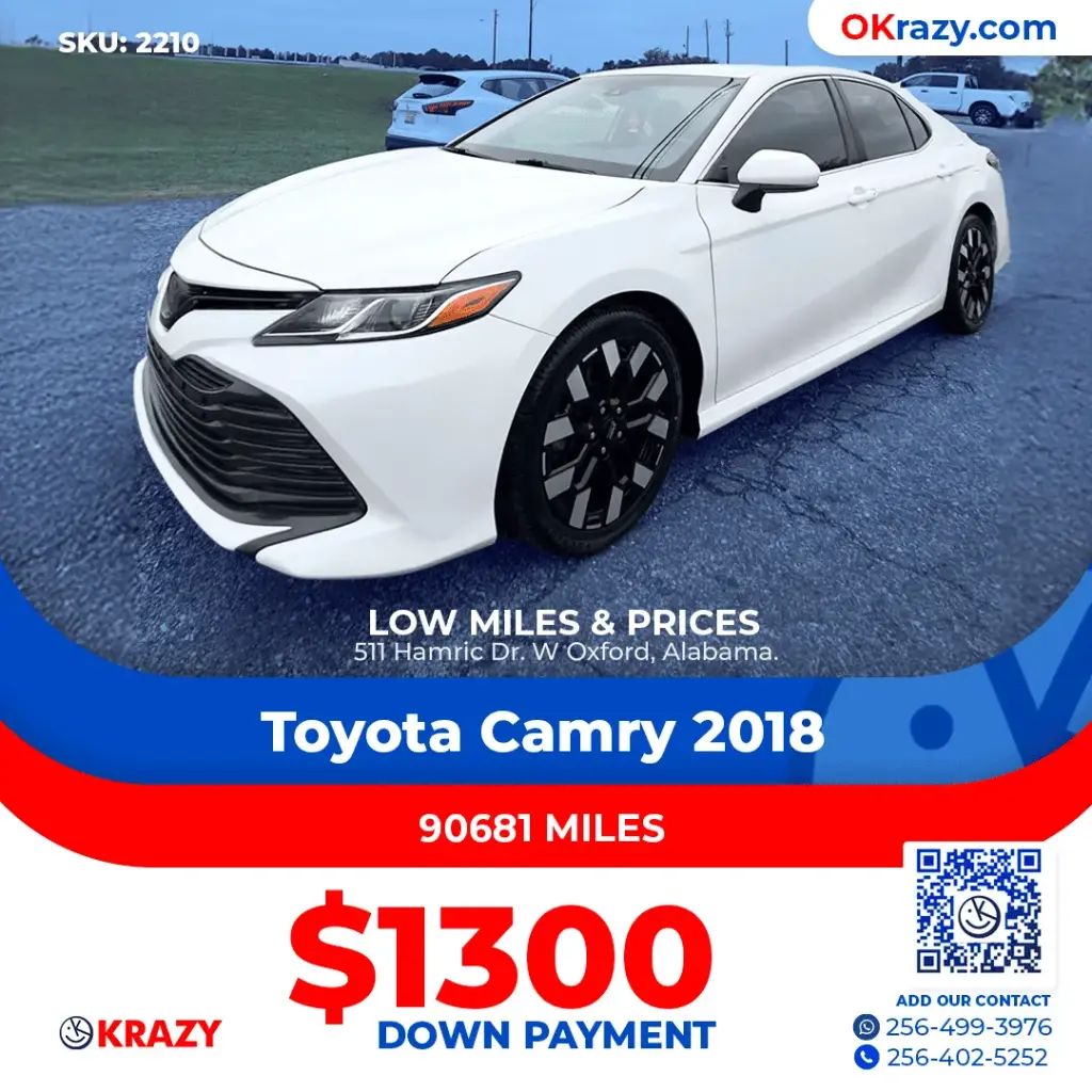 2018 Toyota Camry L Sedan 4D