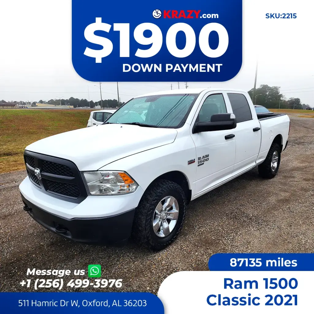2021 Ram 1500 Classic Crew Cab Tradesman Pickup 4D 6 1/3 ft