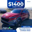 2022 Hyundai Kona Limited Sport Utility 4D