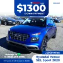 2020 Hyundai Venue SEL Sport Utility 4D