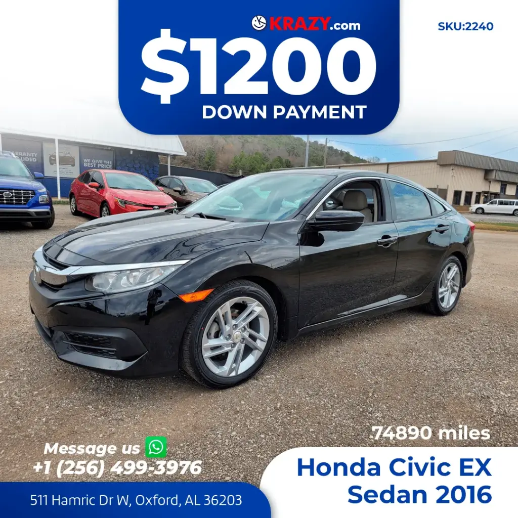 2016 Honda Civic EX Sedan 4D 