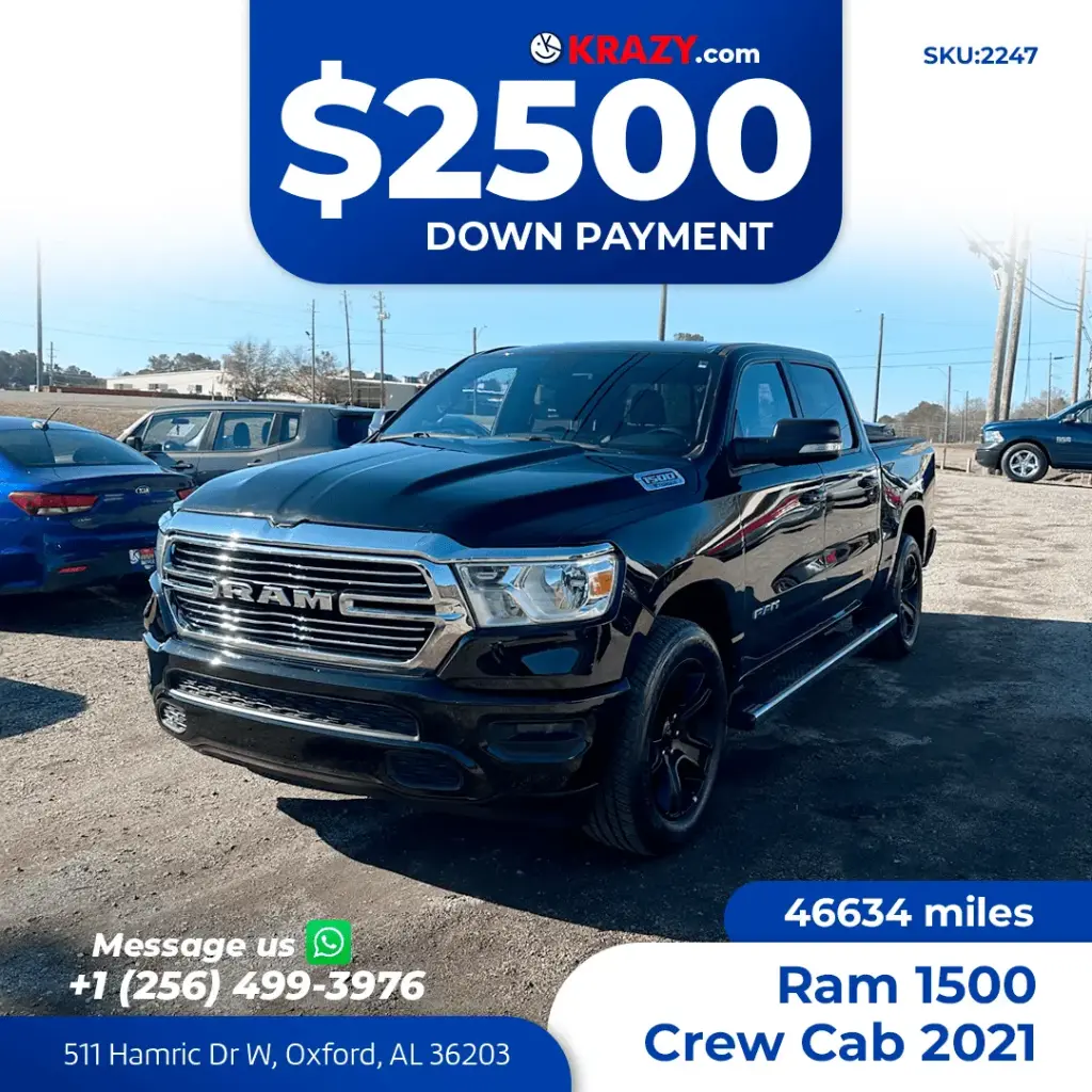 2021 Ram 1500 Crew Cab Big Horn Pickup 4D 5 1/2 ft 