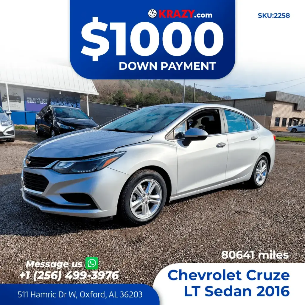 2016 Chevrolet Cruze LT Sedan 4D 