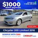 2016 Chrysler 200 Limited Sedan 4D 