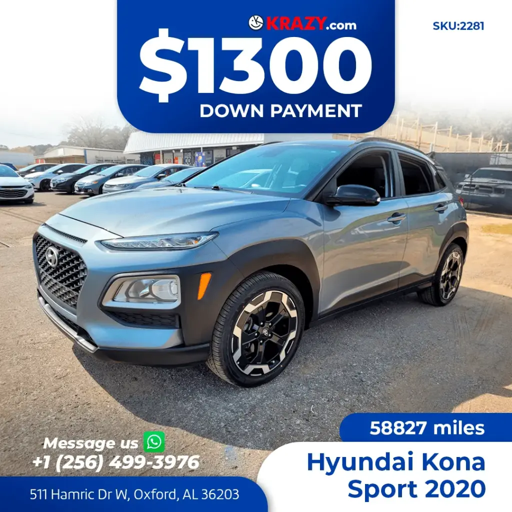 2281 - 2020 Hyundai Kona SEL Sport