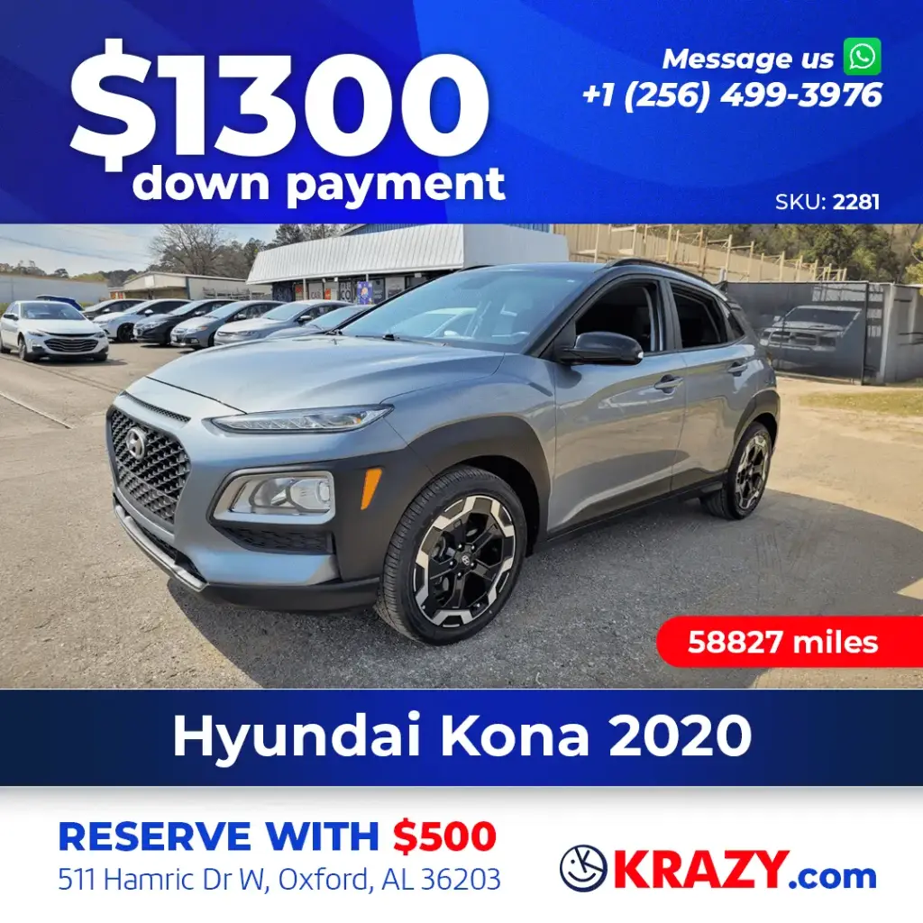2281 - 2020 Hyundai Kona SEL Sport