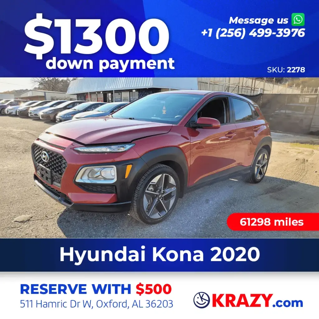 2020 Hyundai Kona SE Sport Utility 4D