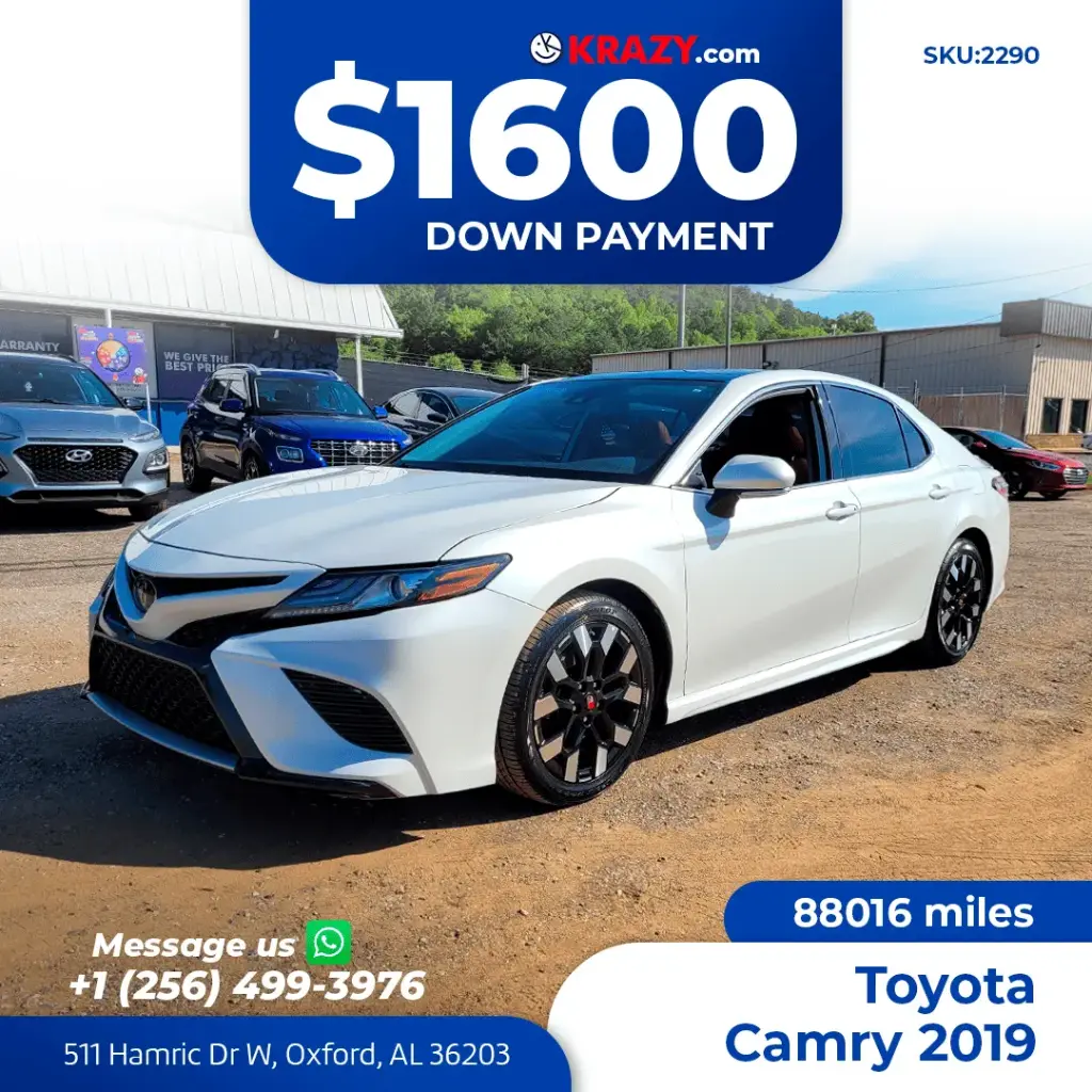2290 - 2019 Toyota Camry XSE 