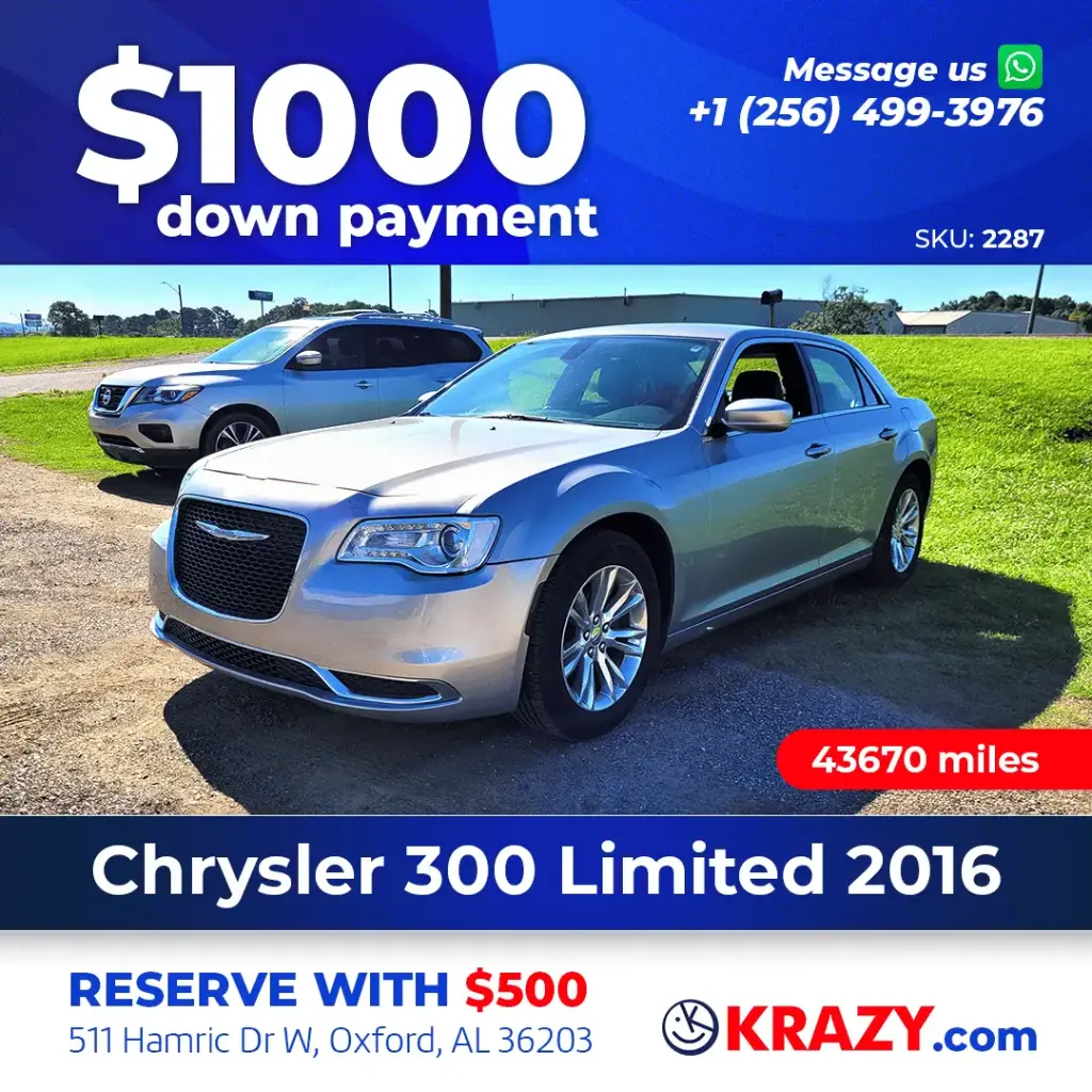 2287 - 2016 Chrysler 300