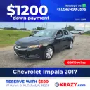 2277 - 2017 Chevrolet Impala LT Sedan 4D