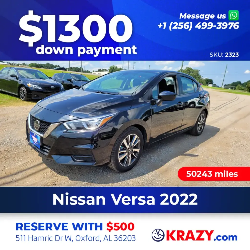 2323 - 2022 Nissan Versa SV Sedan 4D
