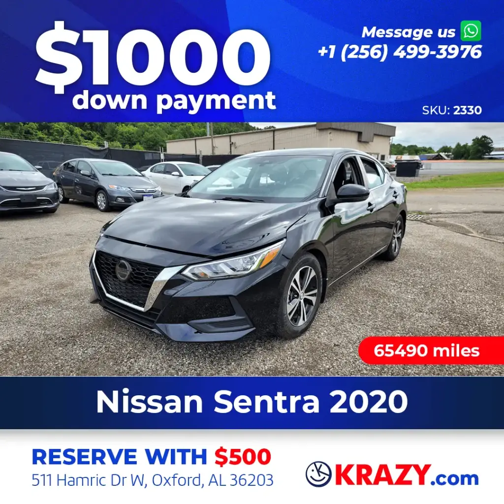 2330 - 2020 Nissan Sentra SV Sedan 4D 