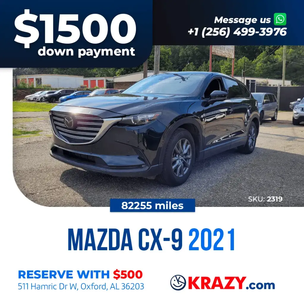2319 - 2021 MAZDA CX-9 Touring Sport Utility 4D 
