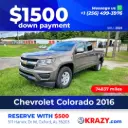 2326 - 2016 Chevrolet Colorado Crew Cab Work Truck Pickup 4D 5 ft
