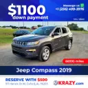 2340 - 2019 Jeep Compass Latitude Sport Utility 4D 