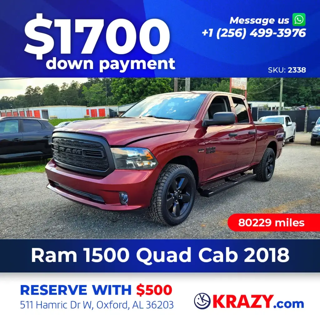 2338 - 2018 Ram 1500 Quad Cab Express