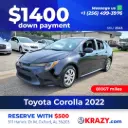 2022 Toyota Corolla LE Sedan 4D 