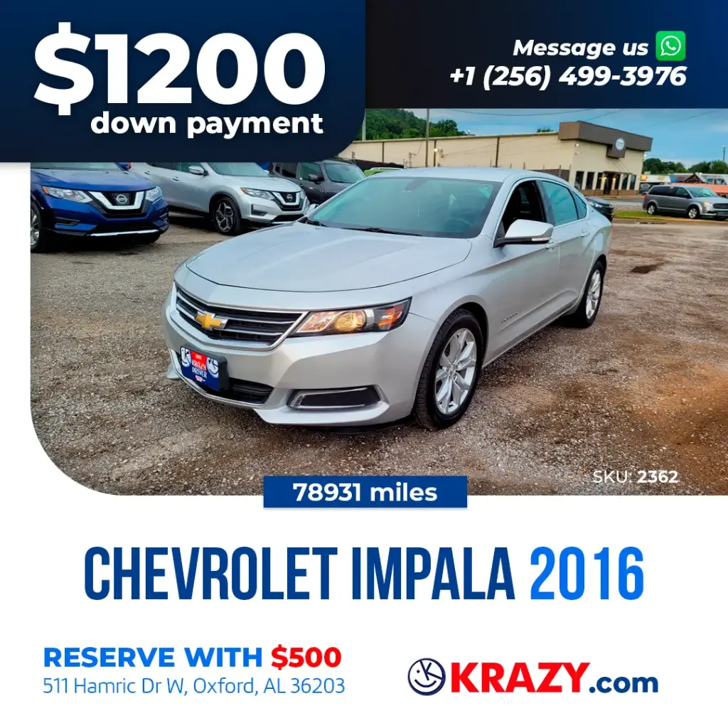 2016 Chevrolet Impala LT Sedan 4D 