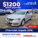 2016 Chevrolet Impala LT Sedan 4D 