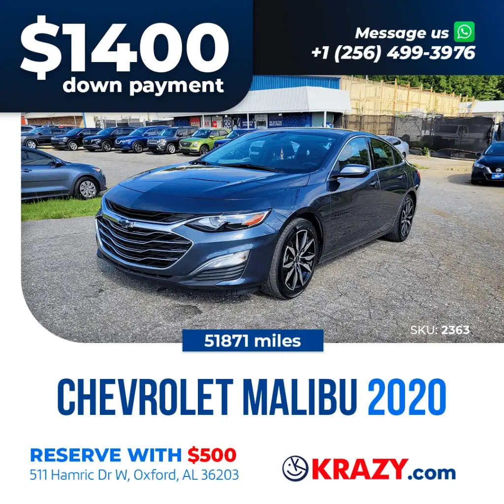 2020 Chevrolet Malibu RS Sedan 4D 