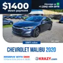 2020 Chevrolet Malibu RS Sedan 4D 