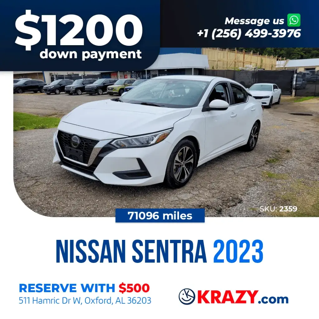 2023 Nissan Sentra SV Sedan 4D