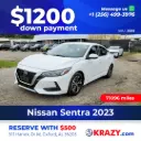 2023 Nissan Sentra SV Sedan 4D