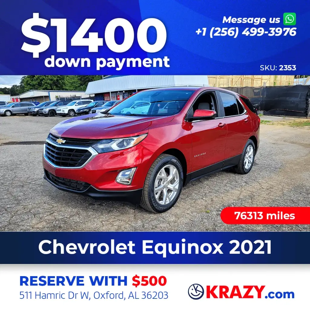 2021 Chevrolet Equinox LT Sport Utility 4D 
