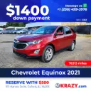 2021 Chevrolet Equinox LT Sport Utility 4D 
