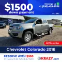2018 Chevrolet Colorado Crew Cab Work Truck Pickup 4D 5 ft 