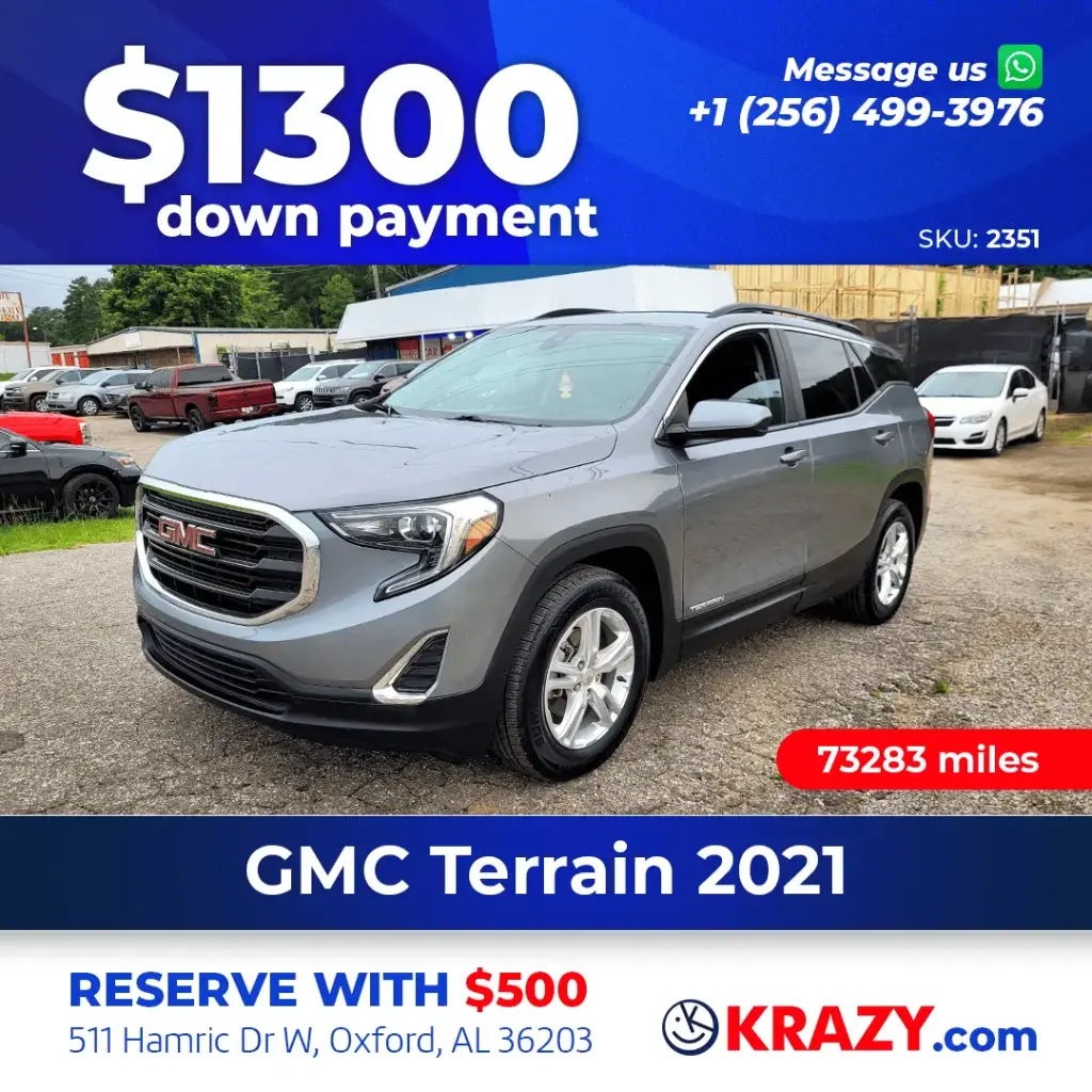 2021 GMC Terrain SLE Sport Utility 4D 