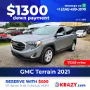 2021 GMC Terrain SLE Sport Utility 4D 