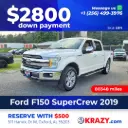 2371 - 2019 Ford F150 SuperCrew Cab Lariat Pickup 4D 5 1/2 ft