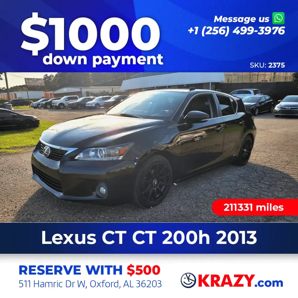 2013 Lexus CT CT 200h Hatchback 4D 
