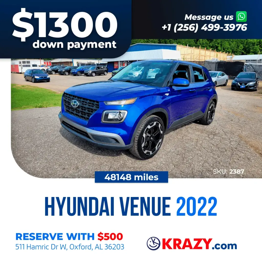 2022 Hyundai Venue SE Sport Utility 4D 