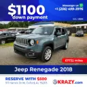 2018 Jeep Renegade Latitude Sport Utility 4D 