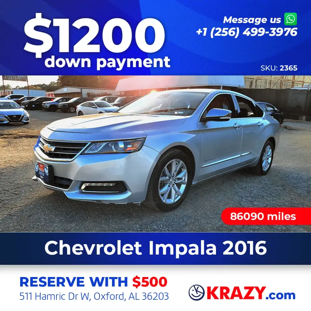 2365 - 2016 Chevrolet Impala LTZ Sedan 4D