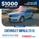 2365 - 2016 Chevrolet Impala LTZ Sedan 4D