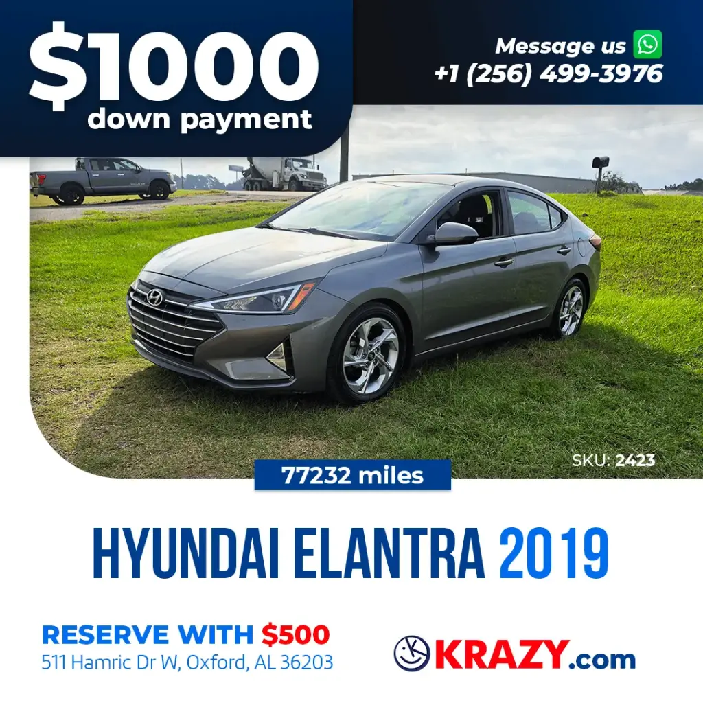 2019 Hyundai Elantra SE Sedan 4D 