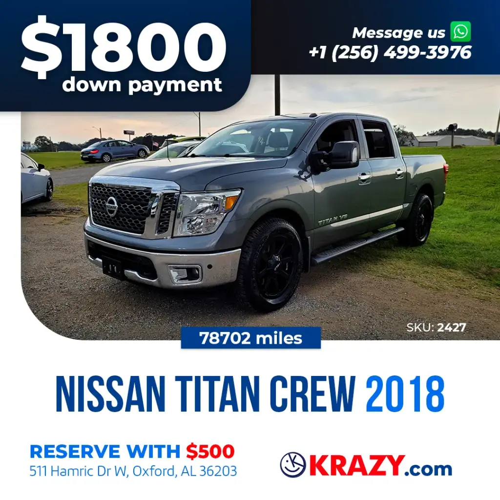 2018 Nissan Titan Crew Cab SV Pickup 4D 5 1/2 ft 