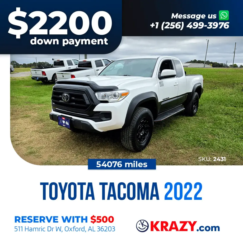 2022 Toyota Tacoma Access Cab SR Pickup 4D 6 ft 